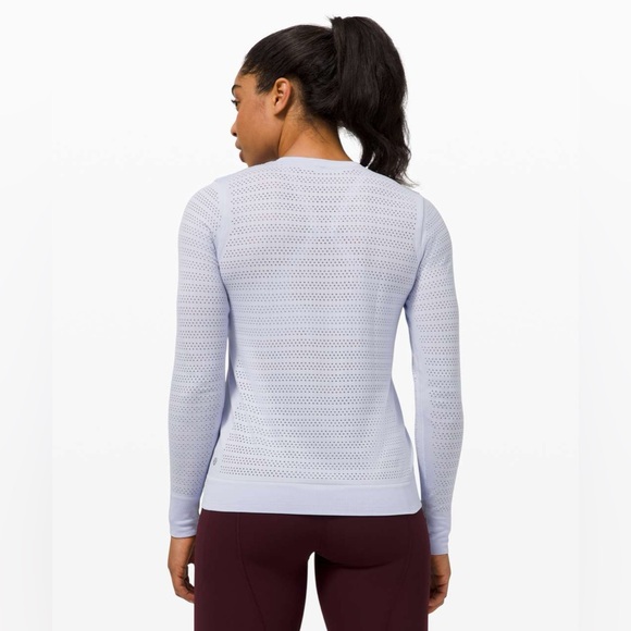 Lululemon Swiftly Breathe Long Sleeve Serene Blue / Serene Blue Size 2 - Picture 5 of 12